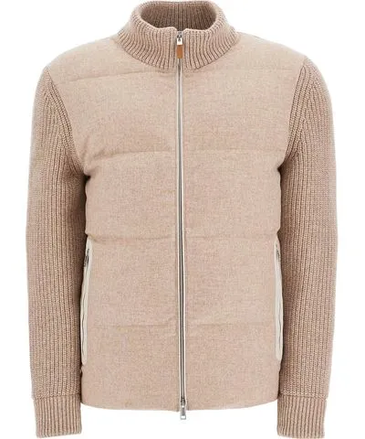 Zegna hybrid cashmere cardigan